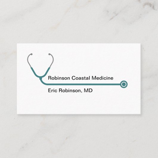 医用モダンアポイントメントカード 名刺 (正面)