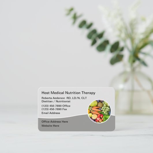 医用モダン栄養セラピー 名刺 (スタンド正面)