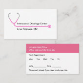 医用モダン腫瘍医アポイントメントカード 名刺 (正面/裏面)