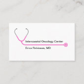 医用モダン腫瘍医アポイントメントカード 名刺 (正面)