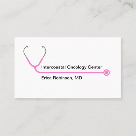 医用モダン腫瘍医アポイントメントカード 名刺 (正面)