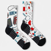 医用ユニークプリントクルーソックス ソックス (右)