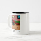 医用ユーモアのマグカップ ツートーンマグカップ (正面左)