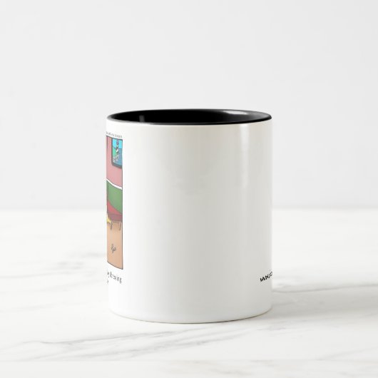 医用ユーモアのマグカップ ツートーンマグカップ (中央)