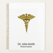 医用大切金ゴールドカドゥセウスプロフェッショナル プランナー手帳 (正面)