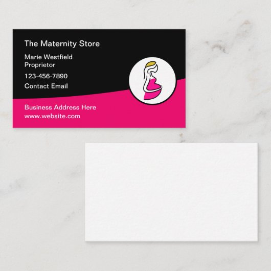 医用妊婦の名刺トレンディーデザイン 名刺 (正面/裏面)