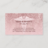 医用気にモダンバラ金ゴールドグリッター 名刺 (裏面)