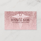 医用気にモダンバラ金ゴールドグリッター 名刺 (正面)