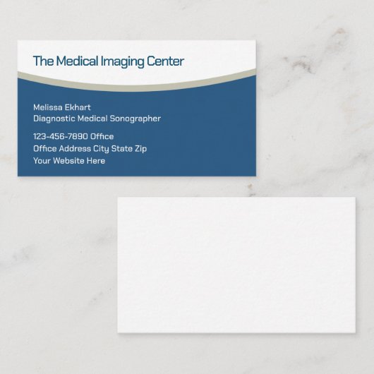 医用画像診断用超音波撮影装置 名刺 (正面/裏面)