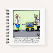 医用笑わされるユーモア螺旋手帳 ノートブック (正面)