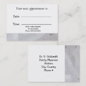 医用素朴アポイントメント 予約カード (正面/裏面)