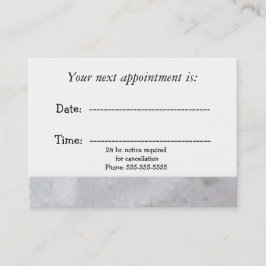 医用素朴アポイントメント 予約カード