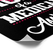 医用誇りを持った助手のCMAのお母さん ポスター (角)