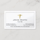 医用金ゴールドカドゥセウスプロフェッショナル 名刺 (正面)