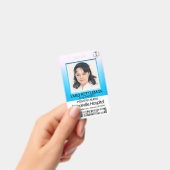 医界の写真 - 看護師 - 青 / ピンク バッジ (手持ち)