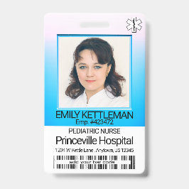 医界の写真 - 看護師 - 青 / ピンク バッジ