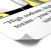 医療おもしろいユーモアのポスター「ポテトチップ」 ポスター (角)