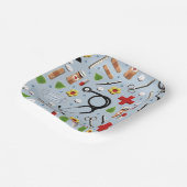 医療お祝いパーティー ペーパープレート (傾斜あり)