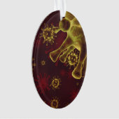 医療として広がるCovid-19コロナウイルスウイルス オーナメント (正面)