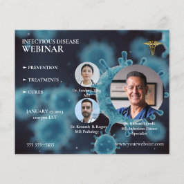 医療と健康に関するウェビナー気にセミナー チラシ