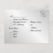 医療と法律関連シルバーメニューRSVP インビテーションポストカード (裏面)