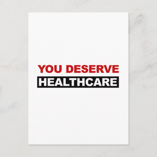医療に値する ポストカード (正面)