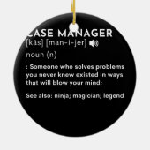 医療のスーパーヒューマン病院のケースマネージャー セラミックオーナメント (裏面)