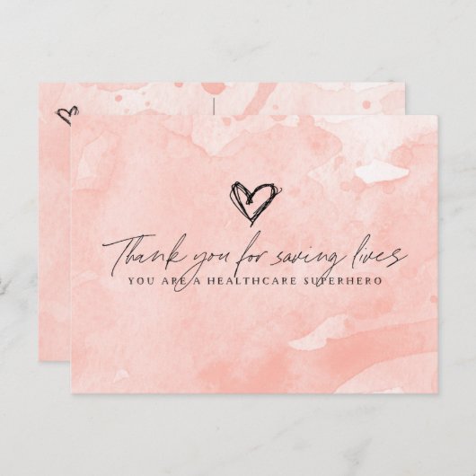 医療のヒーローに感謝を ポストカード (正面/裏面)