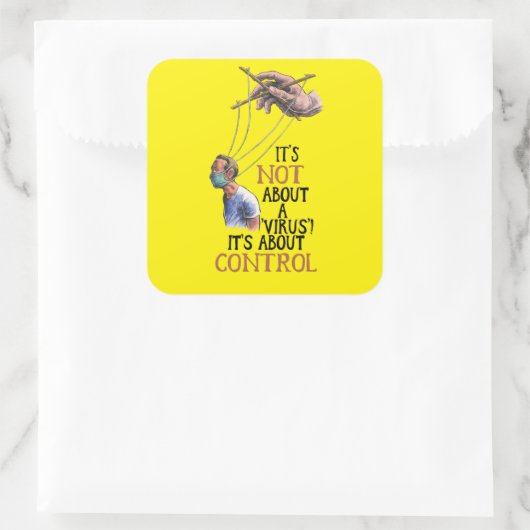 医療の自由ワクチン規制なし スクエアシール (バッグ)