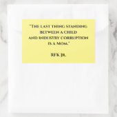 医療の自由,アンチ – バックス, Ex – バックス, RFK Jr. 長方形シール (バッグ)