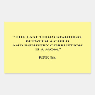 医療の自由，アンチ – バックス， Ex – バックス， RFK Jr. 長方形シール