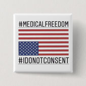 医療の自由 缶バッジ (正面)