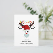 医療の英雄たちに感謝を クリスマス2020ホリデー ポストカード (スタンド正面)