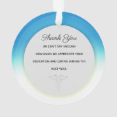 医療をテーマにしたクリスマスオーナメント、看護 オーナメント (裏面)