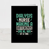 医療を変える透析ナース 箔グリーティングカード (正面)