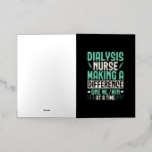 医療を変える透析ナース 箔グリーティングカード (外側レイダウン)