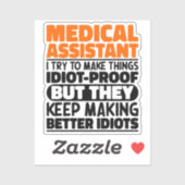 医療アシスタントあるあるユーモア名言 シール (シート)