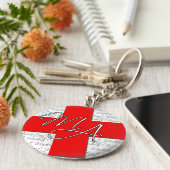 医療アシスタントのキーチェーン キーホルダー (側面)