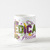 医療アシスタント - マルディグラス コーヒーマグカップ (中央)