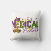 医療アシスタント – マルディグラ クッション (正面)