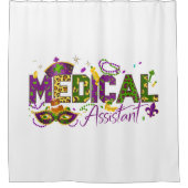 医療アシスタント – マルディグラ シャワーカーテン (正面)