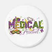 医療アシスタント - マルディグラ マグネット (正面)