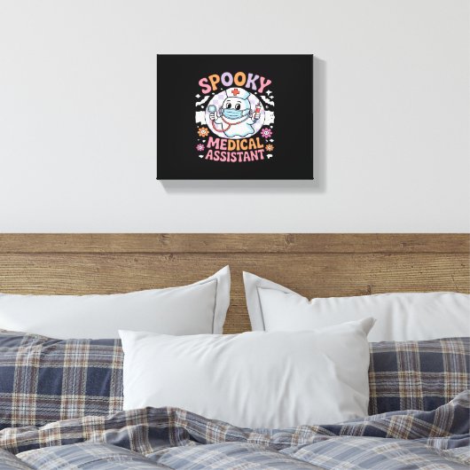 医療アシス不気味タントカワイハロウィーン必須 キャンバスプリント (インサイチュ (寝室))