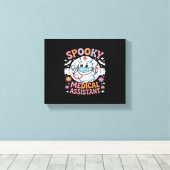 医療アシス不気味タントカワイハロウィーン必須 キャンバスプリント (インサイチュ (ウッドフロア))