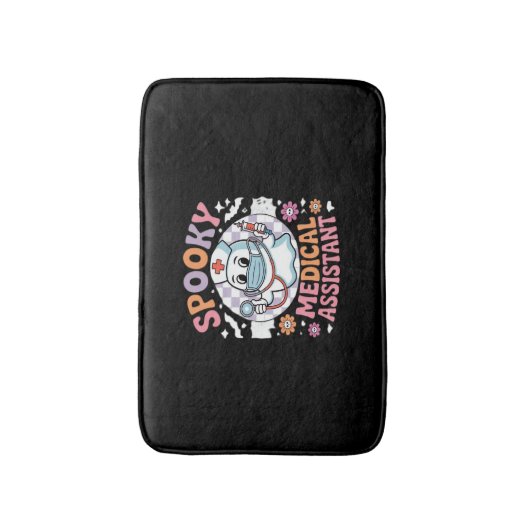 医療アシス不気味タントカワイハロウィーン必須 バスマット (正面縦)