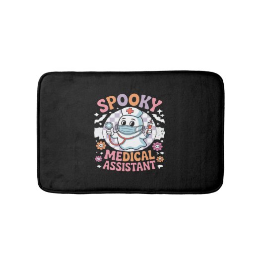 医療アシス不気味タントカワイハロウィーン必須 バスマット (正面)