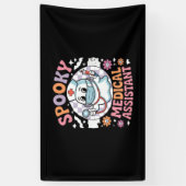 医療アシス不気味タントカワイハロウィーン必須 横断幕 (縦)