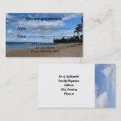 医療アポイントメントオンビーチ 予約カード (正面/裏面)