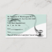 医療アポイントメントカード 予約カード (正面)