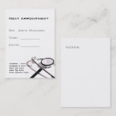 医療アポイントメントカード 予約カード (正面/裏面)